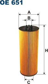 Масляный фильтр Filtron. Артикул OE 651