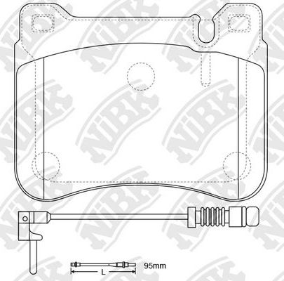 Тормозные колодки NiBK. Артикул PN0037W