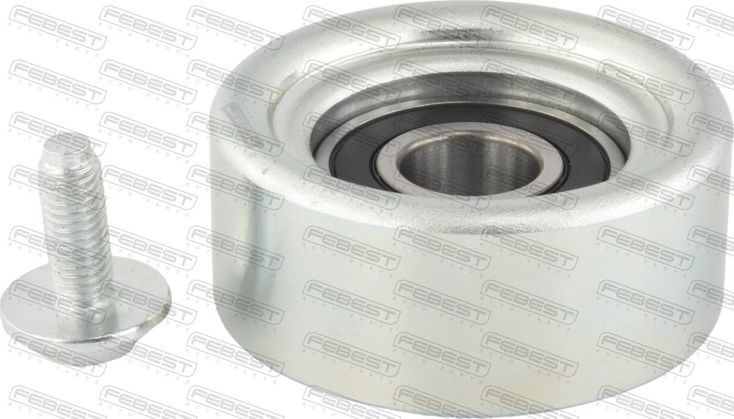 Натяжной ролик (натяжитель) приводного поликлинового ремня Febest. Артикул 0187-A25AFKS