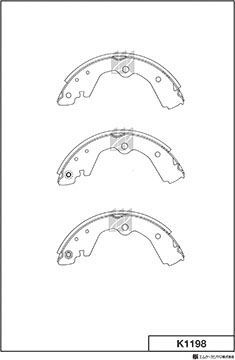 Тормозные колодки MK Kashiyama. Артикул K1198