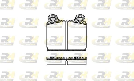 Тормозные колодки RoadHouse передние для Opel Commodore A 1967-1972. Артикул 2002.00