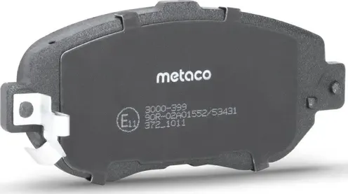 Колодки тормозные передние к-кт (Metaco). Артикул 3000399