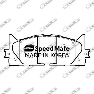 Тормозные колодки SpeedMate. Артикул SM-BPJ009