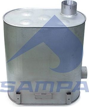 Глушитель (задняя часть) Sampa для Renault Premium I 1996-2006. Артикул 079.177