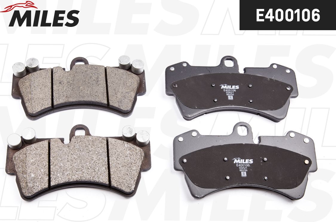 Тормозные колодки Miles (Low-Metallic). Артикул E400106