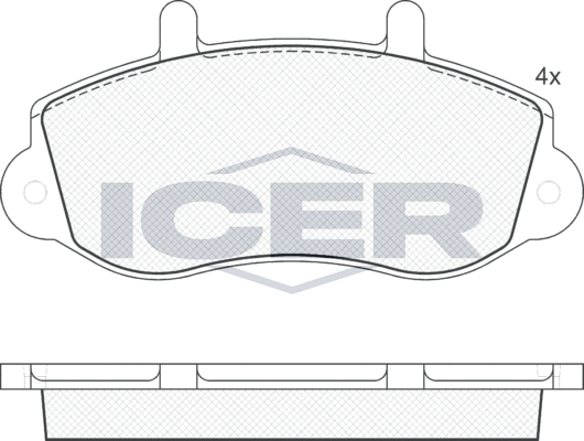 Тормозные колодки Icer. Артикул 141219