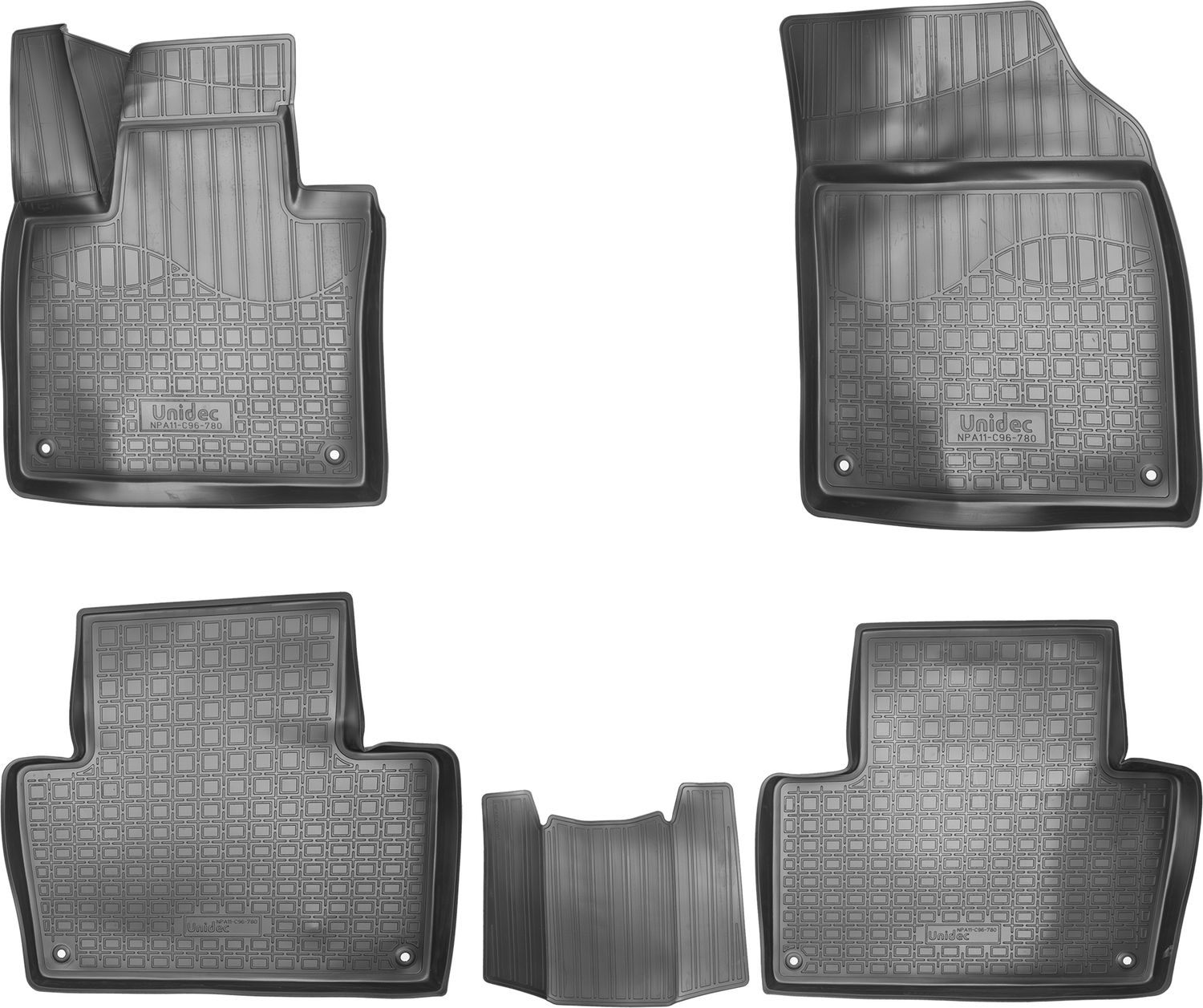 Коврики Норпласт для салона (с перемычкой) Volvo XС90 II 2014-2026. Артикул NPA11-C96-780