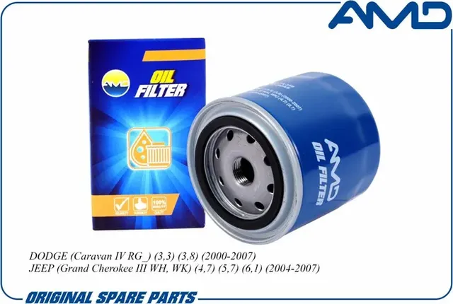 Фильтр масляный DODGE Caravan IV RG_ 3,3 3,8 2000-2007 JEEP Grand Cherokee III W (AMD). Артикул AMD.FL359