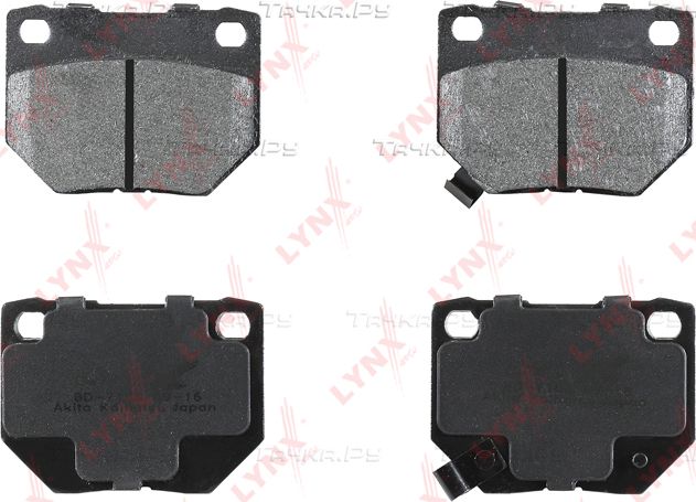 Тормозные колодки LYNXauto задние для Subaru Impreza II 2000-2008. Артикул BD-7108