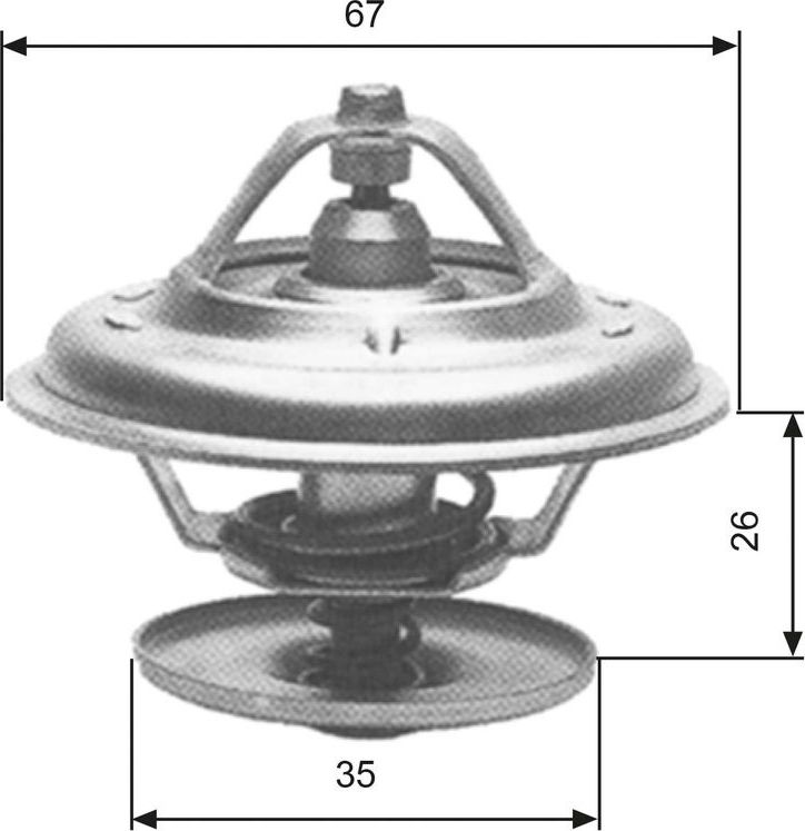Термостат Gates для Porsche Cayenne I (955) 2003-2006. Артикул TH11680G1