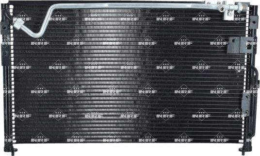 Радиатор кондиционера (конденсатор) NRF (алюминий) для Hyundai Galloper II 1998-2003. Артикул 35991