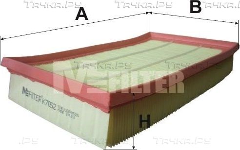 Воздушный фильтр MFilter для Jaguar XJ IV (X351) 2009-2026. Артикул K 7052