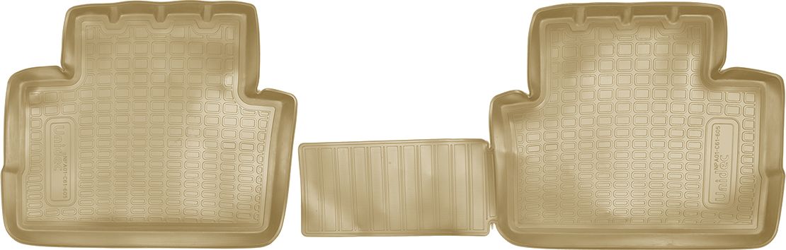 Коврики Норпласт для салона (задняя пара) Nissan Qashqai II (J11) 2014-2026 БЕЖЕВЫЕ. Артикул NPA01-C61-605-B