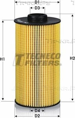 Масляный фильтр  Tecneco Filters для BMW 5 III (E34) 1992-1996. Артикул OL0209E