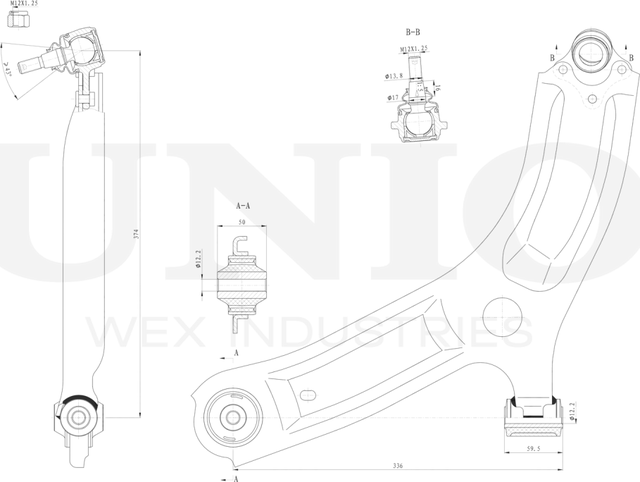Рычаг подвески (Unio). Артикул SSP-40168