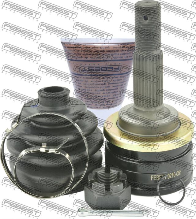 Шрус наружный (граната) Febest передний для Nissan Prairie II (M11) 1988-1992. Артикул 0210-051
