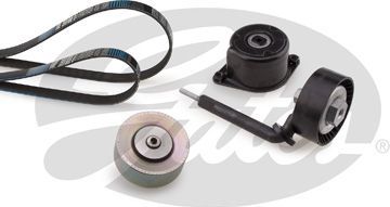 Приводной ремень поликлиновой с роликами (комплект) Gates Micro-V® для BMW X3 I (E83) 2004-2011. Артикул K026PK2063