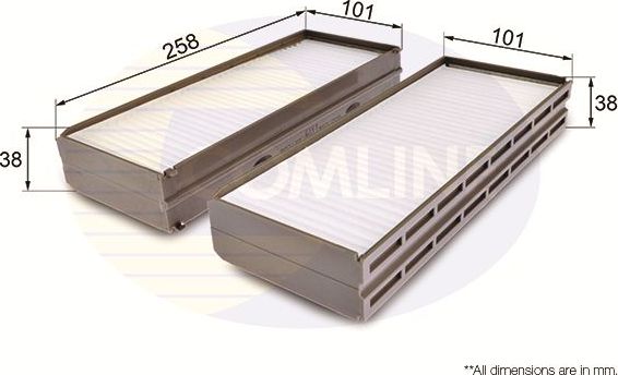 Салонный фильтр Comline. Артикул EKF303
