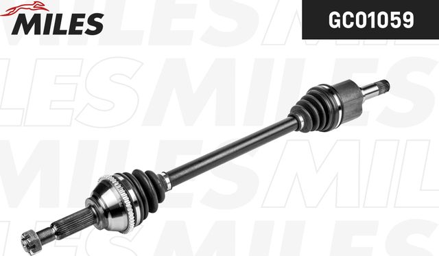 Полуось (привод в сборе, приводной вал) Miles левая для Ford Transit VI 2000-2006. Артикул GC01059