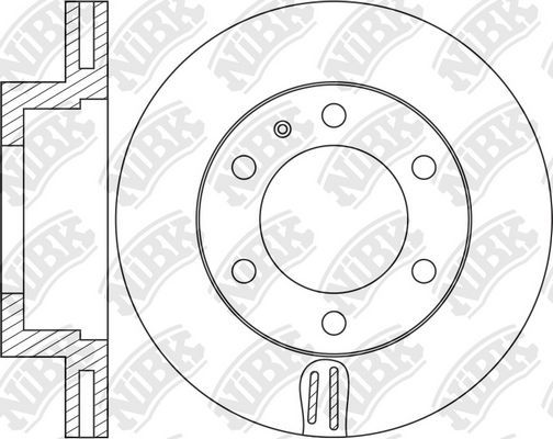 Тормозной диск NiBK. Артикул RN1465