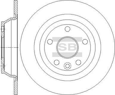 Тормозной диск Sangsin Hi-Q. Артикул SD5314