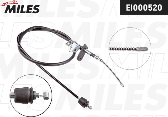 Трос ручника (тросик ручного тормоза) Miles. Артикул EI000520