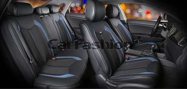 Накидки универсальные CarFashion Urban Plus для авто, цвет Черный/Черный/Синий. Артикул 22365