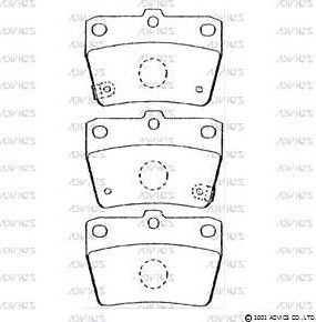 Тормозные колодки Advics. Артикул SN294P
