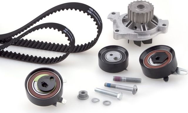 Помпа (водяной насос) с комплектом ремня ГРМ Gates PowerGrip® для Volkswagen LT II 1996-2001. Артикул KP55323XS-1