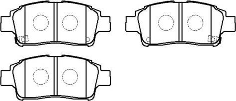 Тормозные колодки HSB. Артикул HP5018