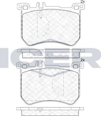 Тормозные колодки Icer. Артикул 182100