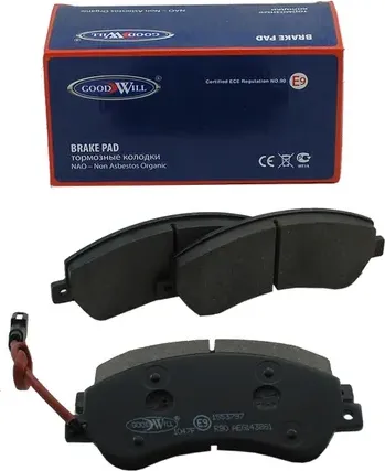 КОЛОДКИ ТОРМОЗНЫЕ ДИСКОВЫЕ ПЕРЕДНИЕ, КОМПЛЕКТ (Goodwill). Артикул 1047F 