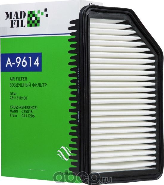 ФИЛЬТР ВОЗДУШНЫЙ HYUNDAI SOLARIS KIA RIO III (Madfil). Артикул A9614