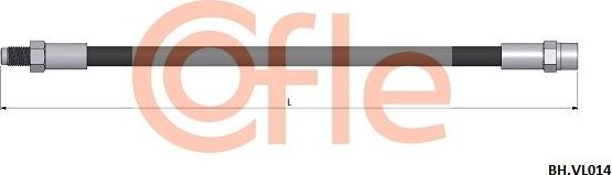 Тормозной шланг Cofle задний для Volvo XC90 I 2002-2014. Артикул 92.BH.VL014