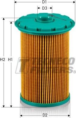 Топливный фильтр Tecneco Filters. Артикул GS0493E