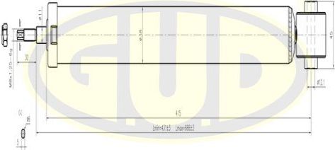 Амортизатор G.U.D.. Артикул GSA553309