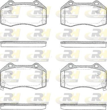Тормозные колодки RoadHouse передние для Opel Corsa E 2014-2019. Артикул 21113.02