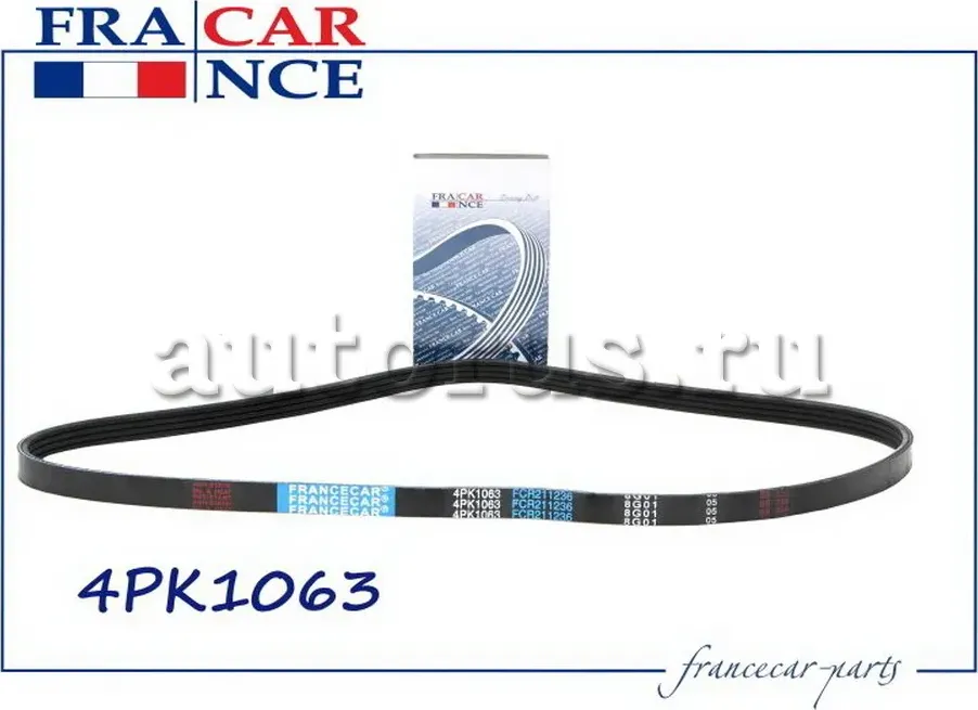Ремень поликлиновой 4PK1063 (Francecar). Артикул FCR211236
