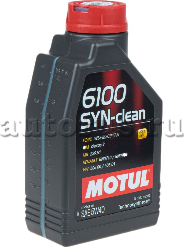Масло моторное 6100 SYN-CLEAN 5W40 п/синт.1л MOTUL. Артикул 111691