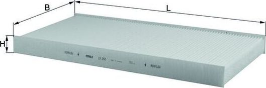 Салонный фильтр Mahle. Артикул LA 252