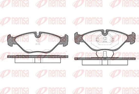 Тормозные колодки Remsa передние для Saab 9000 I 1984-1998. Артикул 0319.00