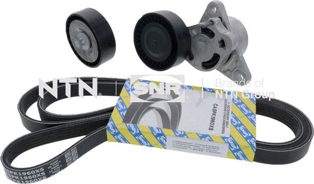 Приводной ремень поликлиновой с роликами (комплект) NTN / SNR. Артикул KA851.10