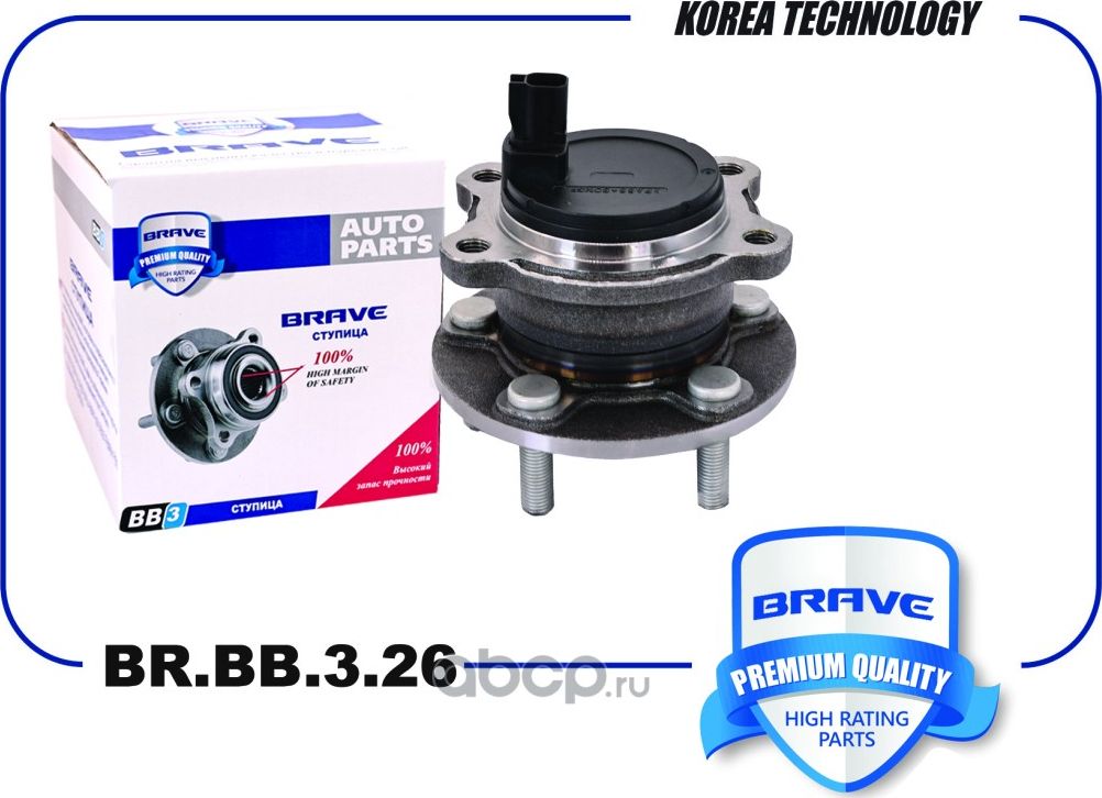 Ступица задняя с подшипником в сборе 1851452 BR.BB.3.26 Focus III 11- [d=136 с A (Brave). Артикул BRBB326
