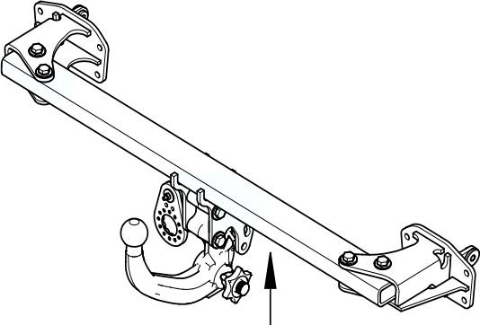 Фаркоп Westfalia для Mercedes-Benz GLA-Класс X156 2013-2020. Быстросъемный крюк. Артикул 313400600001