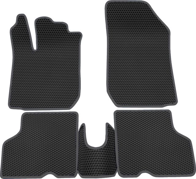 Коврики Rezkon EVA Соты для салона Renault Kaptur 2016-2026 Серый кант. Артикул 9129035102