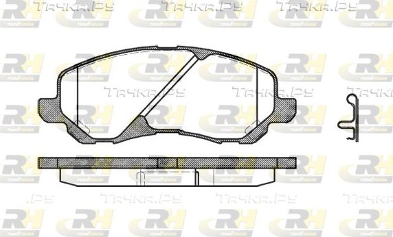 Тормозные колодки RoadHouse передние для Jeep Compass I 2006-2016. Артикул 2804.02