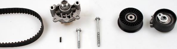 Помпа (водяной насос) с комплектом ремня ГРМ Hepu. Артикул PK09560