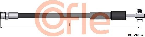 Тормозной шланг Cofle задний для SEAT Ateca I 2016-2026. Артикул 92.BH.VK137