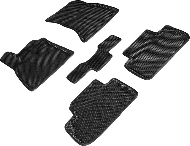 Коврики Seintex 3D EVA ромб для салона Audi Q5 II рестайлинг 2020-2022 ЧЕРНЫЕ. Артикул 97653