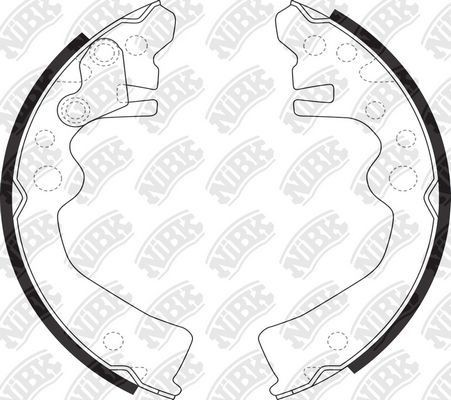 Тормозные колодки NiBK задние для Nissan Note I 2006-2012. Артикул FN1261